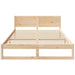 Cadru de pat natural 160 x 200 cm Lemn de pin masiv - WALTI WALTI