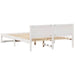Cadru de pat cu headboard Alb 160 x 200 cm Lemn de pin masiv - WALTI WALTI