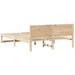 Cadru de pat natural 140 x 200 cm Lemn de pin masiv - WALTI WALTI