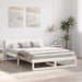 Cadru de pat cu headboard Alb 140 x 200 cm Lemn de pin masiv - WALTI WALTI