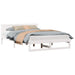 Cadru de pat cu headboard Alb 140 x 200 cm Lemn de pin masiv - WALTI WALTI