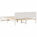 Cadru de pat cu headboard Alb 140 x 200 cm Lemn de pin masiv - WALTI WALTI