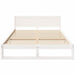 Cadru de pat cu headboard Alb 140 x 200 cm Lemn de pin masiv - WALTI WALTI