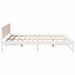 Cadru de pat cu headboard Alb 140 x 200 cm Lemn de pin masiv - WALTI WALTI