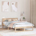 Cadru de pat natural 140 x 190 cm Lemn de pin masiv - WALTI WALTI