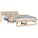 Cadru de pat natural 140 x 190 cm Lemn de pin masiv - WALTI WALTI