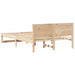 Cadru de pat natural 140 x 190 cm Lemn de pin masiv - WALTI WALTI