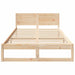 Cadru de pat natural 140 x 190 cm Lemn de pin masiv - WALTI WALTI