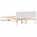 Cadru de pat cu headboard Alb 140 x 190 cm Lemn de pin masiv - WALTI WALTI