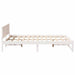 Cadru de pat cu headboard Alb 140 x 190 cm Lemn de pin masiv - WALTI WALTI