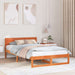 Cadru de pat Maroniu cerat 140 x 190 cm Lemn de pin masiv - WALTI WALTI