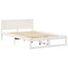 Cadru de pat cu headboard Alb 120 x 190 cm Lemn de pin masiv - WALTI WALTI