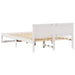 Cadru de pat cu headboard Alb 120 x 190 cm Lemn de pin masiv - WALTI WALTI