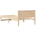 Cadru de pat cu headboard natural 90 x 190 cm Lemn de pin masiv - WALTI WALTI