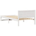 Cadru de pat cu headboard Alb 90 x 190 cm Lemn de pin masiv - WALTI WALTI