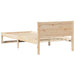 Cadru de pat cu headboard natural 75 x 190 cm Lemn de pin masiv - WALTI WALTI