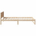 Cadru de pat cu headboard natural 75 x 190 cm Lemn de pin masiv - WALTI WALTI