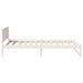 Cadru de pat cu headboard Alb 75 x 190 cm Lemn de pin masiv - WALTI WALTI