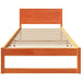 Cadru de pat Maroniu cerat 75 x 190 cm Lemn de pin masiv - WALTI WALTI