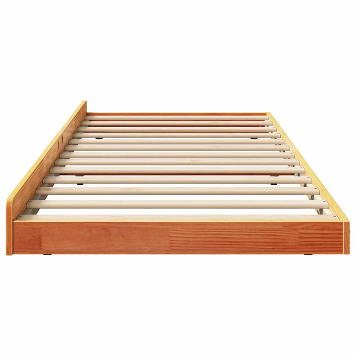 Cadru de pat Maroniu cerat 80 x 200 cm Lemn de pin masiv - WALTI WALTI