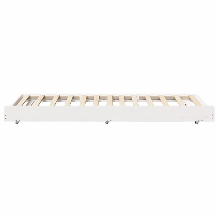 Cadru de pat Alb 75 x 190 cm Lemn de pin masiv WALTI