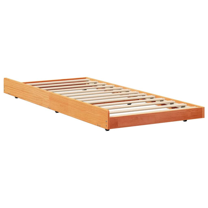 Cadru de pat Maroniu cerat 75 x 190 cm Lemn de pin masiv - WALTI WALTI