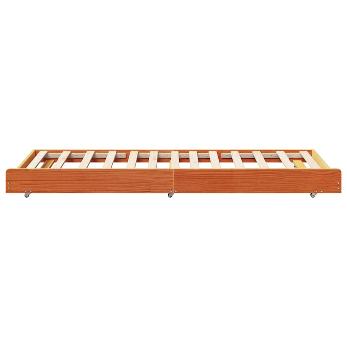 Cadru de pat Maroniu cerat 75 x 190 cm Lemn de pin masiv - WALTI WALTI