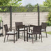 Set de masă pentru grădină 5 pcs Maro Rattan poli - WALTI WALTI