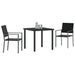 Set de Dining pentru Grădină 3 Piese Negru Poli Ratan - WALTI WALTI