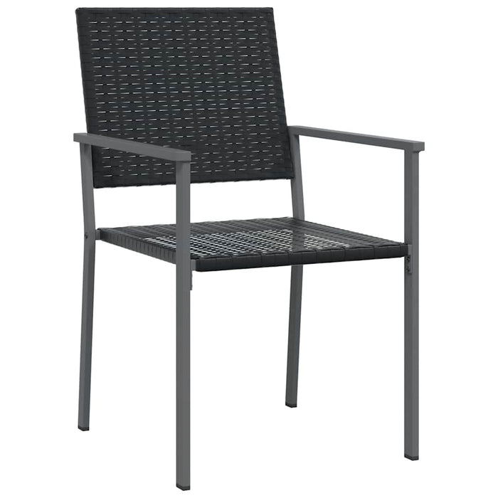 Set de masă pentru grădină 5 pcs Negru Ratan PE - WALTI WALTI