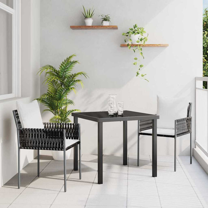 Set de masă pentru grădină 3 pcs Maro Rattan poli - WALTI WALTI