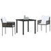Set de masă pentru grădină 3 pcs Maro Rattan poli - WALTI WALTI