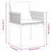 Set de masă pentru grădină 3 pcs Maro Rattan poli - WALTI WALTI