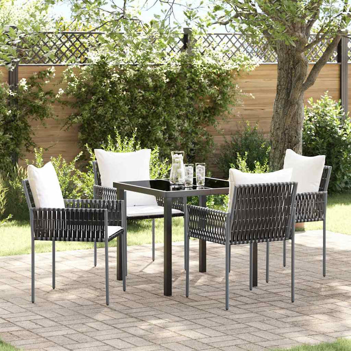 Set de masă pentru grădină 5 pcs Maro Rattan poli - WALTI WALTI