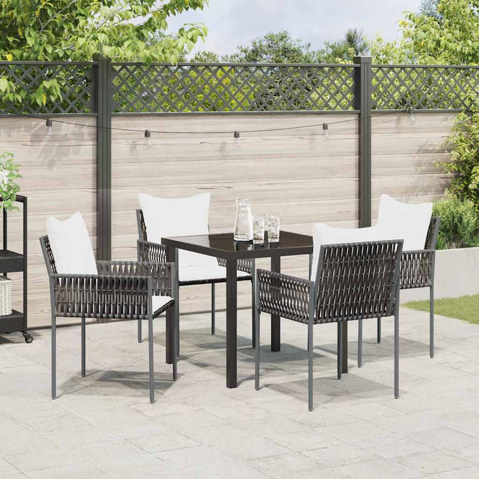 Set de masă pentru grădină 5 pcs Maro Rattan poli - WALTI WALTI