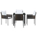 Set de masă pentru grădină 5 pcs Maro Rattan poli - WALTI WALTI