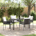 Set de masă pentru grădină 5 pcs Maro Rattan poli - WALTI WALTI