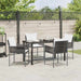Set de masă pentru grădină 5 pcs Maro Rattan poli - WALTI WALTI