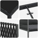 Set de masă pentru grădină 5 pcs Negru Rattan poli - WALTI WALTI