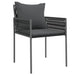 Set de masă pentru grădină 5 pcs Negru Rattan poli - WALTI WALTI