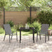 Set de masă pentru grădină 3 pcs Gri și negru - WALTI WALTI