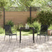 Set de masă pentru grădină 3 pcs Negru - WALTI WALTI