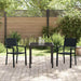 Set de masă pentru grădină 3 pcs Negru - WALTI WALTI