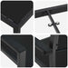 Set de masă pentru grădină 7 pcs Negru - WALTI WALTI