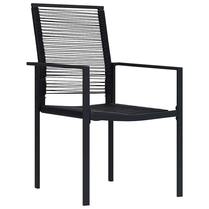 Set de masă pentru grădină 7 pcs Negru - WALTI WALTI