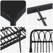 Set de masă pentru grădină 7 pcs Negru - WALTI WALTI