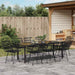 Set de masă pentru grădină 9 pcs Negru - WALTI WALTI