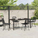 Set de masă pentru grădină 5 pcs Negru - WALTI WALTI
