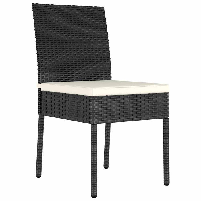 Set de masă pentru grădină 7 pcs Negru - WALTI WALTI