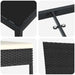 Set de masă pentru grădină 9 pcs Negru - WALTI WALTI